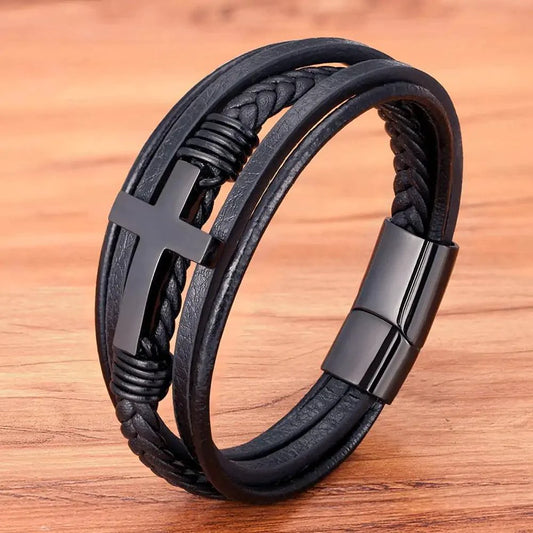 Bonded Love Leather Bracelet - MANDOTOS