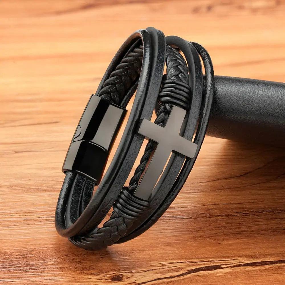 Bonded Love Leather Bracelet - MANDOTOS