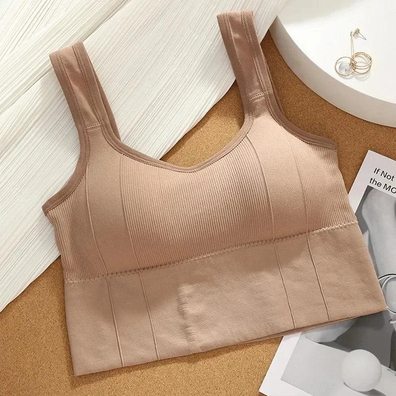 Breathable Sports Bra Anti-Sweat Fitness Top Women Seamless Yoga Bra Shockproof Crop Top Push Up Sport Bra Gym Workout Top - MANDOTOS