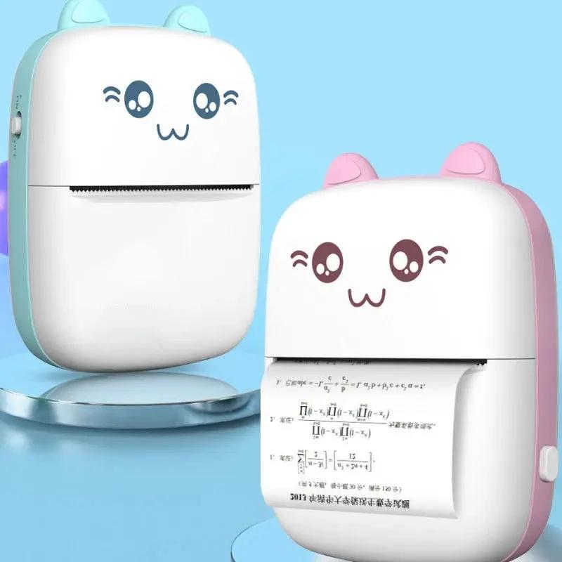 Mini Printer Portable Mini Bluetooth WiFi New Wrong Printer Mobile Phone Photo Title Note Hot Print Pocket Student Error Label Printer - MANDOTOS