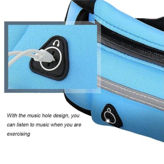 Fitness Waist Bag With Pocket Slim Running Jogging Belt Fanny Pack Bag For Hiking Cycling Workout Sports Gym Mandotos