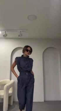 Shoulder Slimming Waist - slimming Belt Decoration Blouse And Pants - MANDOTOS INTERNATIONAL0