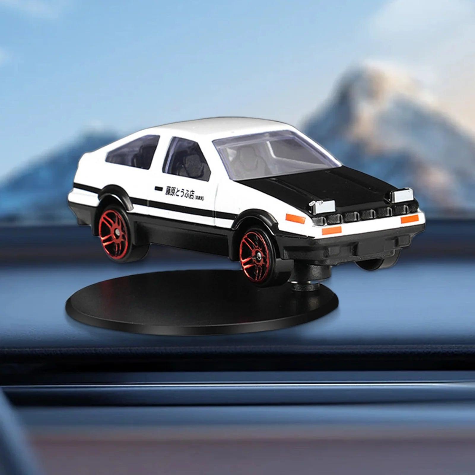Car AE86 Drift Rotating Ornaments Auto Dashboard Turning AE86 Racing Model Deco Car Interior Classic Center Console Decoration - MANDOTOS