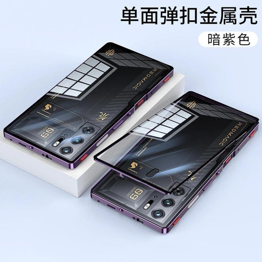 Case For Red Magic 9S Pro Case Transparent Phone Acrylic Back Cover For Nubia RedMagic 9S Pro Plus Aluminium Alloy Metal Frame - MANDOTOS