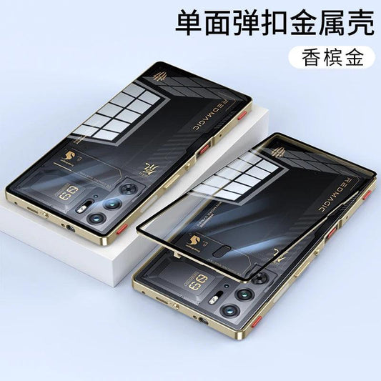 Case For Red Magic 9S Pro Case Transparent Phone Acrylic Back Cover For Nubia RedMagic 9S Pro Plus Aluminium Alloy Metal Frame - MANDOTOS