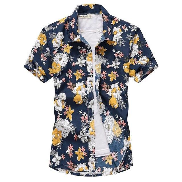 Aloha Shirts Short - sleeved Fashion Chemise Homme Blouse - MANDOTOS INTERNATIONAL0