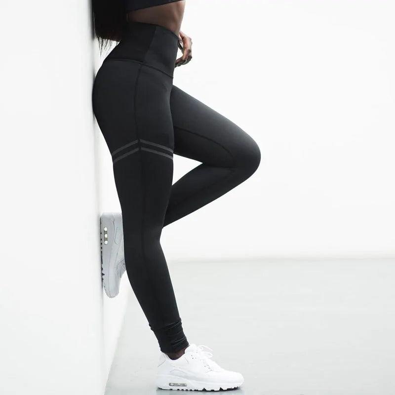 Chic Gold Print Leggings - MANDOTOS