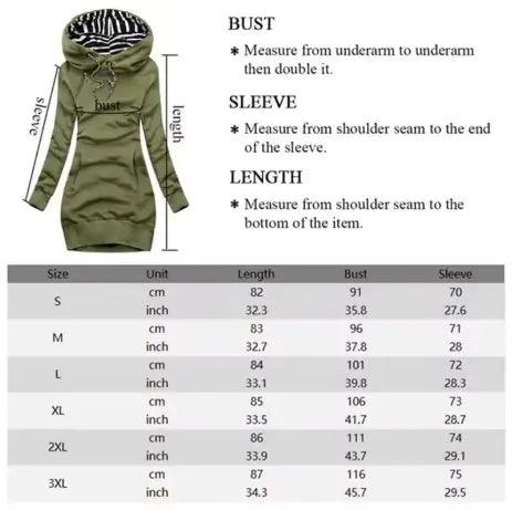 Chic Hooded Sweatshirt Dress - MANDOTOS