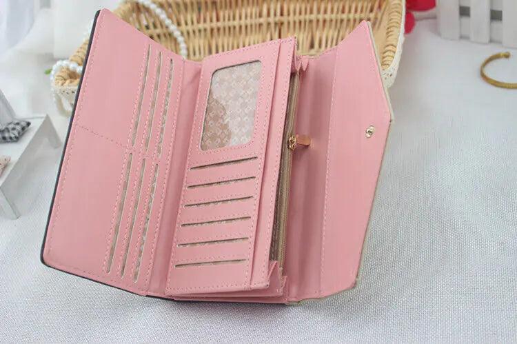 Chic Women's Leather Clutch Wallet & Card Holder - MANDOTOS