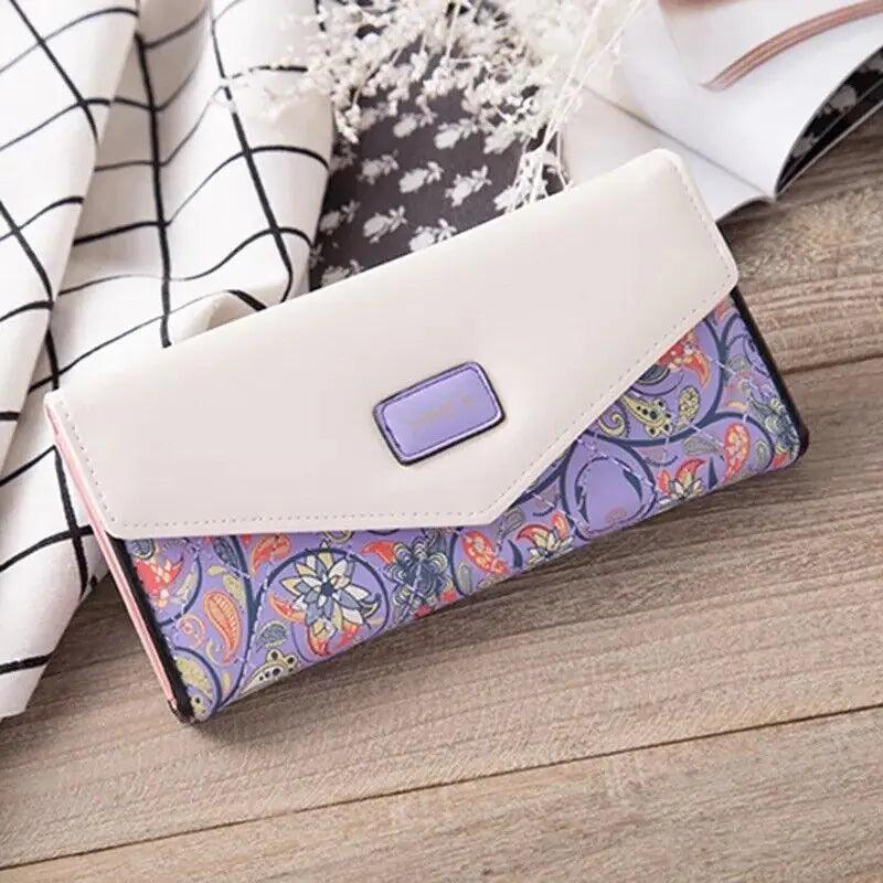 Chic Women's Leather Clutch Wallet & Card Holder - MANDOTOS