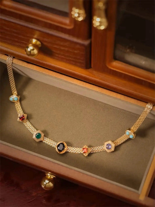 Classic 14K Gold Vintage Choker - MANDOTOS