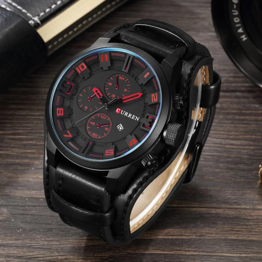 Classic Gents Leather Watch - MANDOTOS