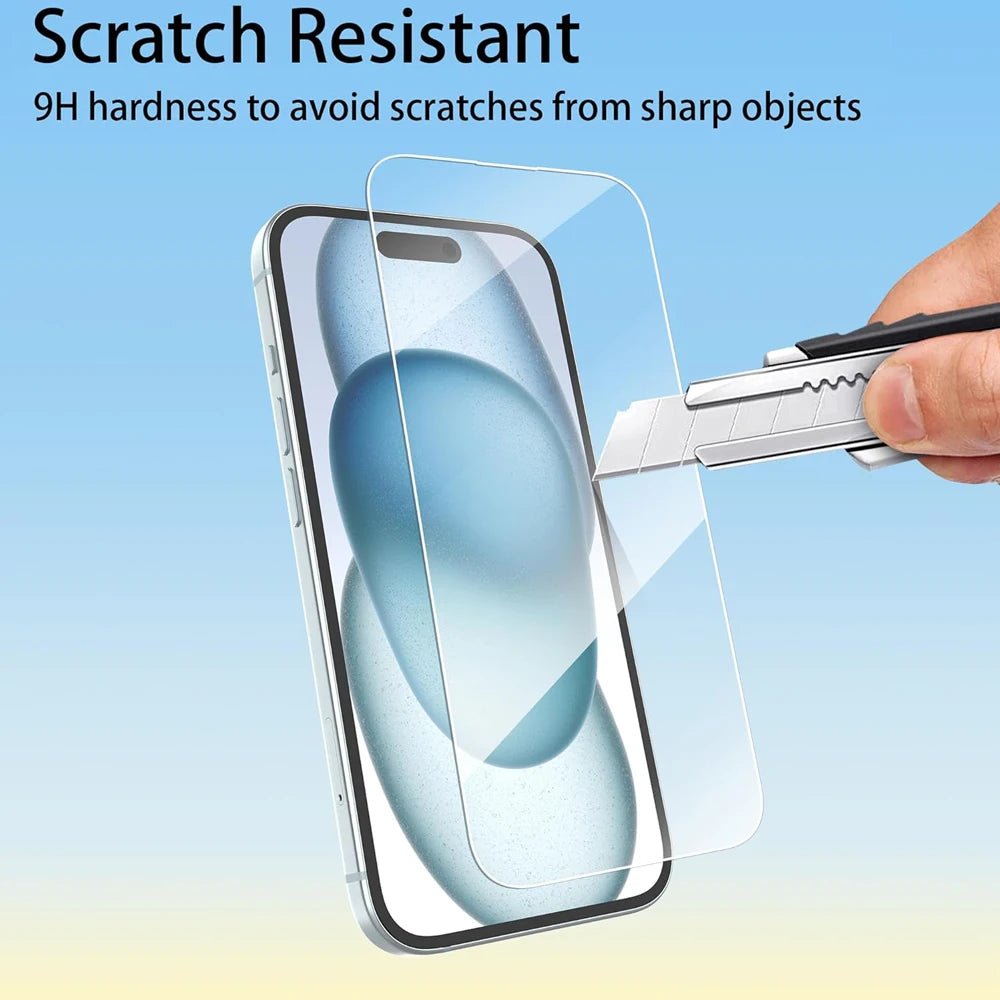 Premium Tempered Glass Screen Protector for iPhone Generations 11-17 - Clear Glass Film - MANDOTOS INTERNATIONAL