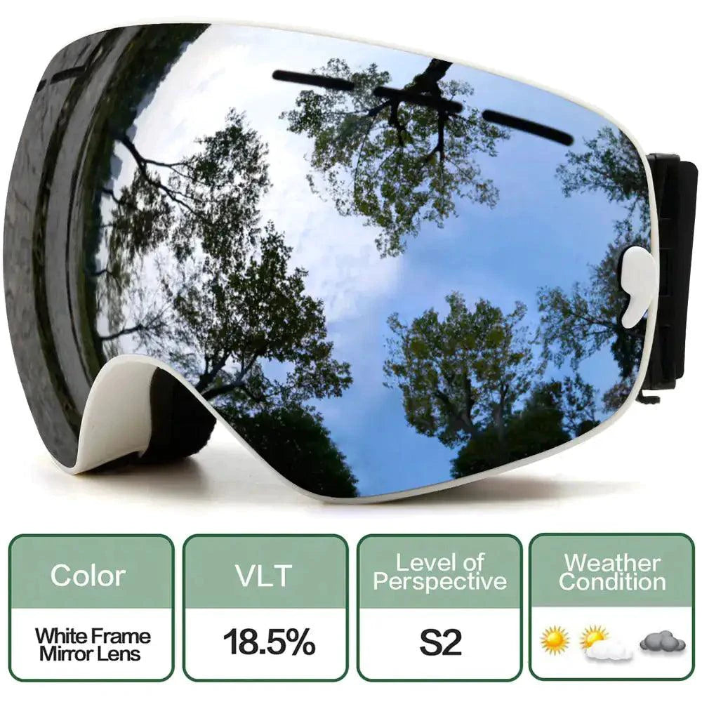 ClearView Anti-Fog Ski Goggles - MANDOTOS