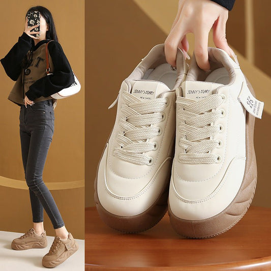 Color Block Height Increasing Sneakers – Lace-Up Low Top - MANDOTOS INTERNATIONALFootWear