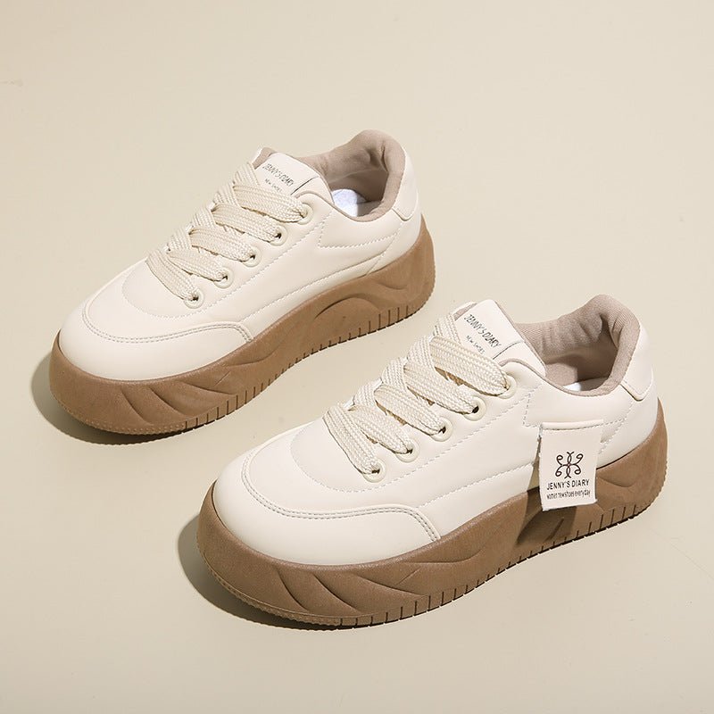 Color Block Height Increasing Sneakers – Lace-Up Low Top - MANDOTOS INTERNATIONALFootWear