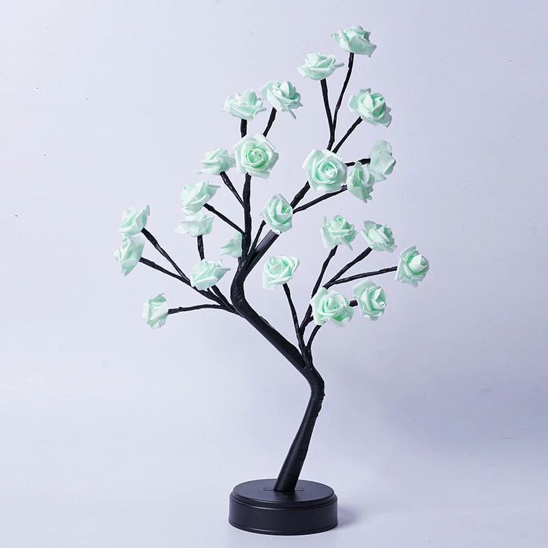 Rose Flower Tree Table Lamp - USB Fairy Desk Night Light - MANDOTOS