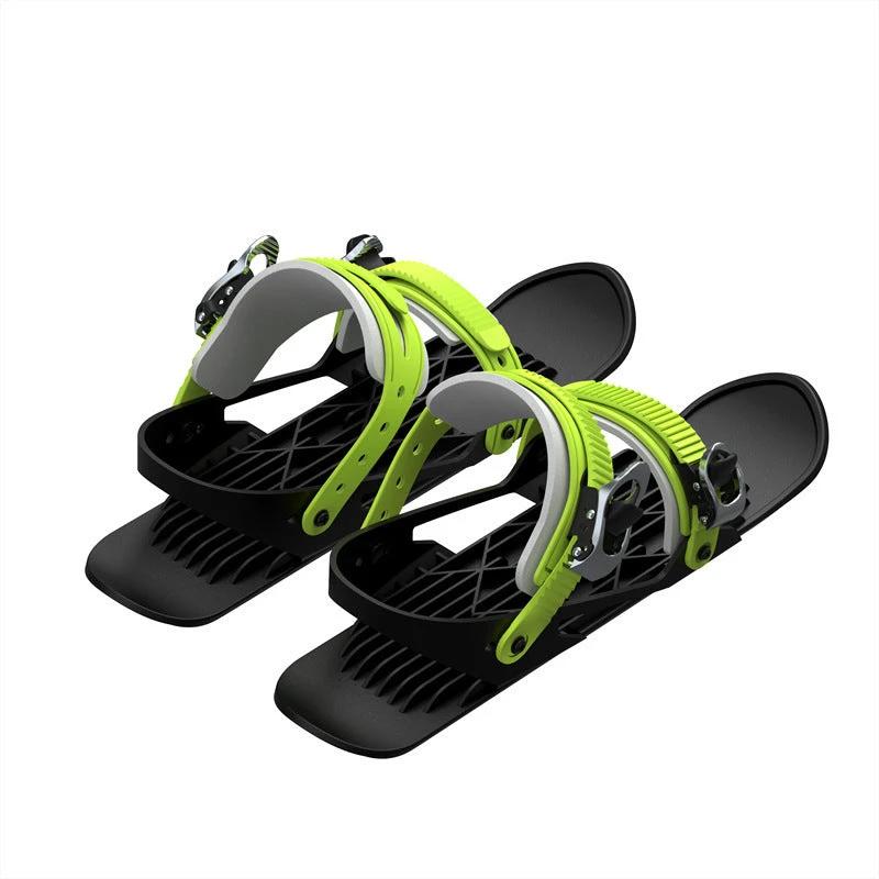 Mini Ski Skates - Portable Short Skiboard Adjustable for Snow - MANDOTOS