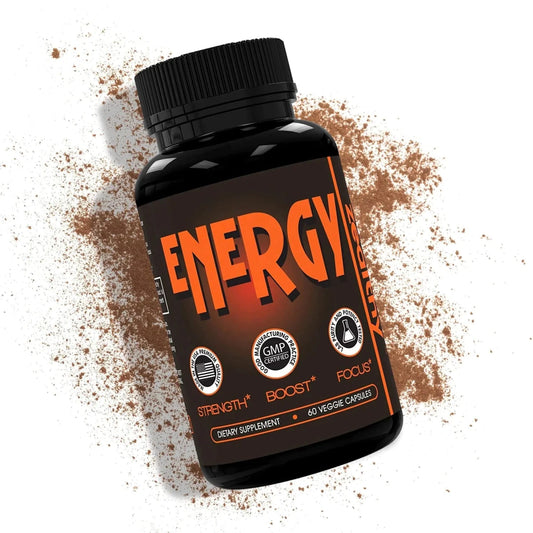 Caffeine Pills Alternative to an Energy Drink Energy Gel Energy Gummies 60 Pills - MANDOTOS INTERNATIONAL