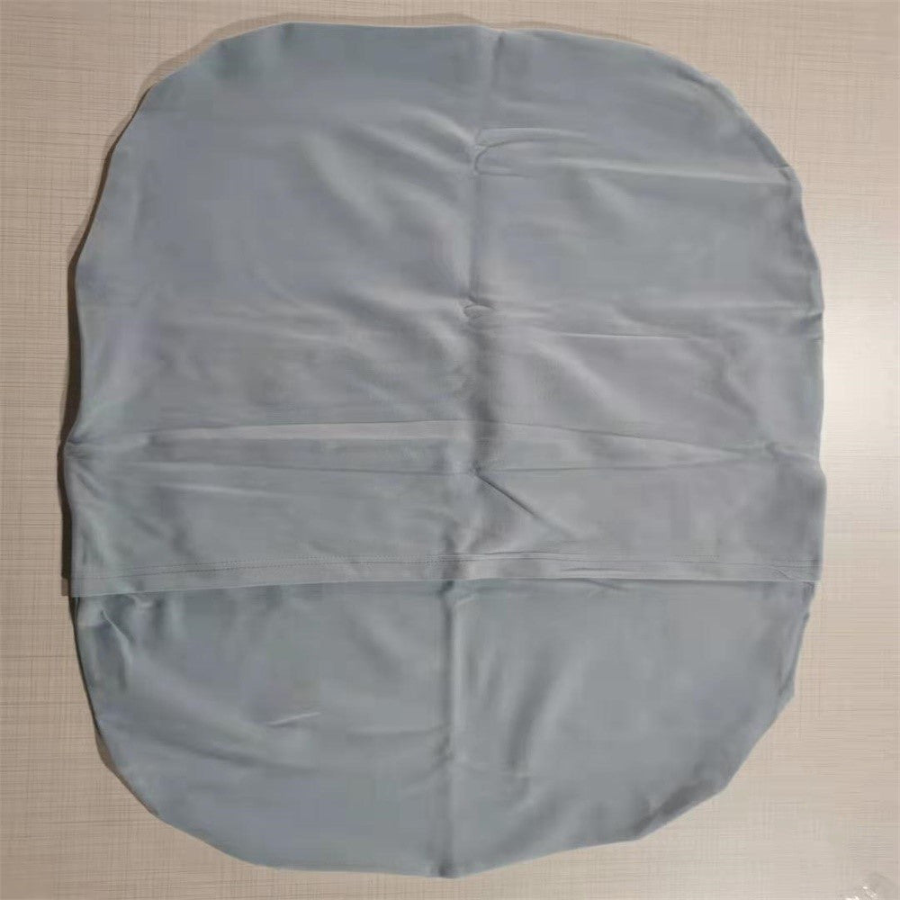 Baby nestbed for newborns in light gray cotton by Ancient Energy, portable travel cradle cushion pad