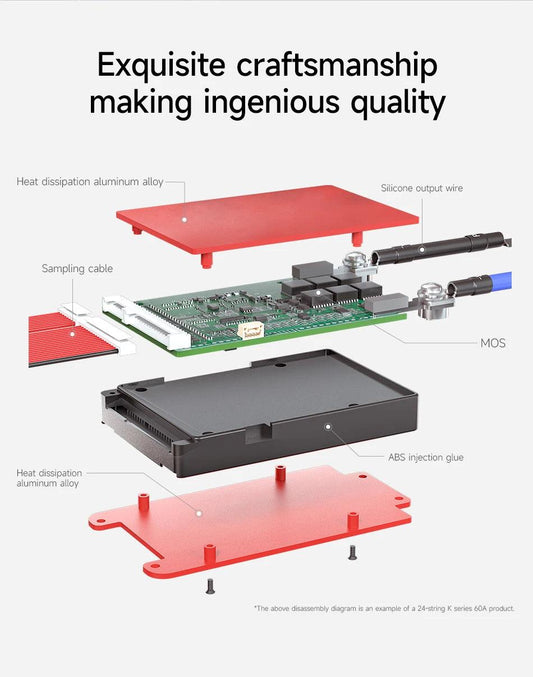 DALY BMS18650 NTC 10S 36V 13S 48V 20A 40A 60A Li-ion Battery with Balance Low High Temperature Cut Off Protection DalyBMS - MANDOTOS