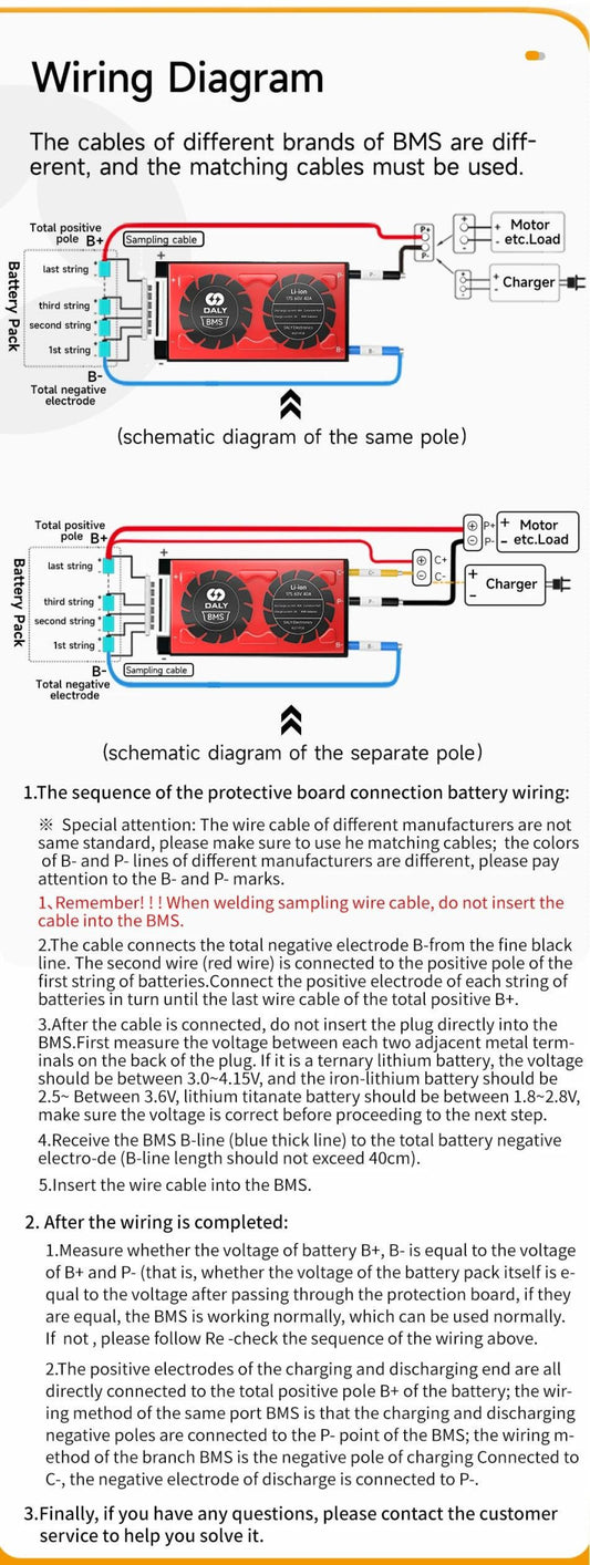 DALYBMS 20A 30A 60A For 4S12V Lifepo4 battery pack Li-ion 7S 24V 10S 36V Protect charge and discharge with passive balancer - MANDOTOS