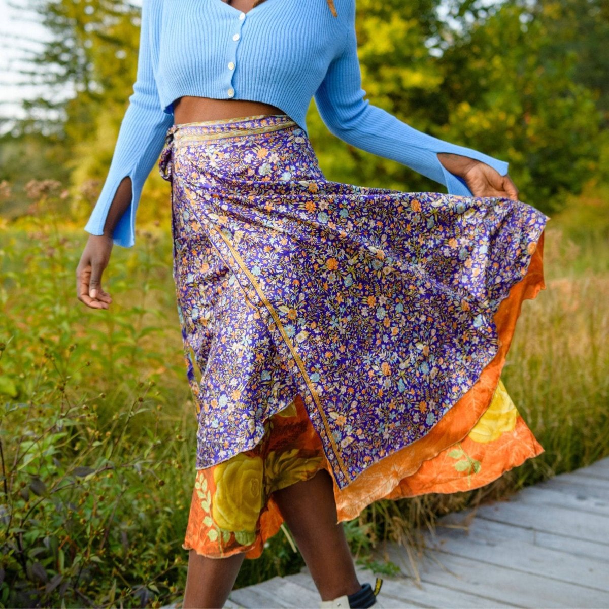 The Original Sari Wrap Skirt - MANDOTOS INTERNATIONALClothing and Accessories
