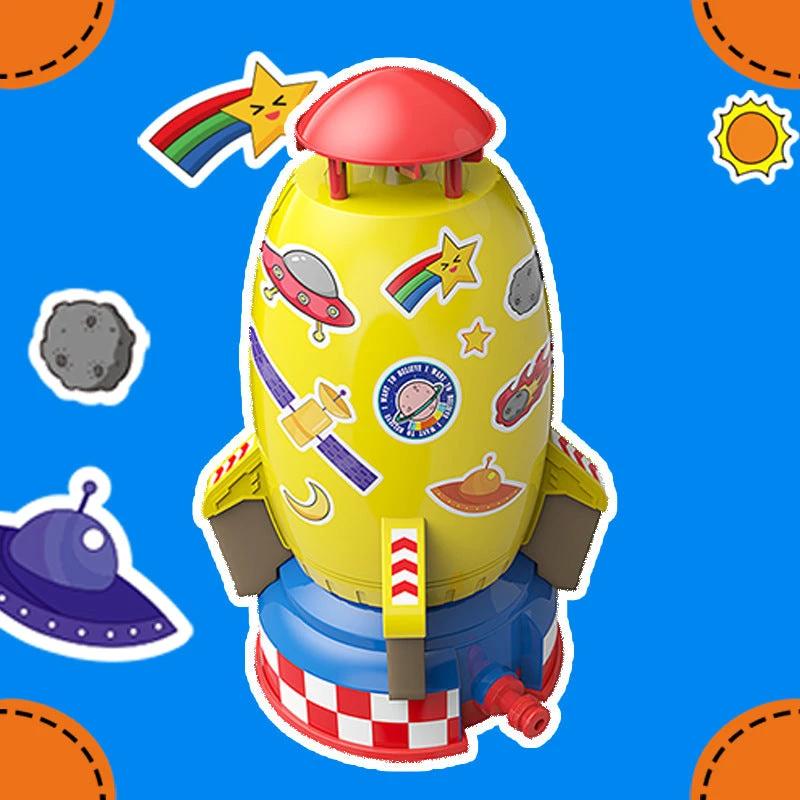 Rocket Launcher Toys Outdoor Rocket Water Pressure Lift Sprinkler Toy Interaction In Garden Lawn Water Spray Toys For Kids Summer Gadgets MANDOTOS