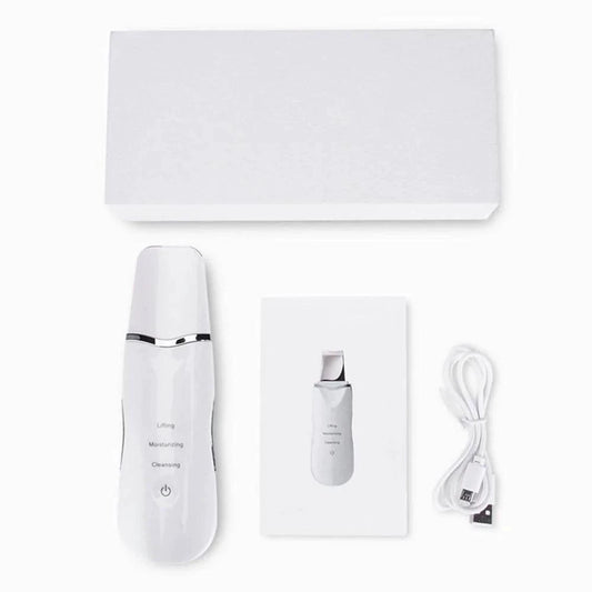 RadiantGlow Ultrasonic Skin Scrubber - Deep Cleanse & Revitalize Your Skin - MANDOTOS