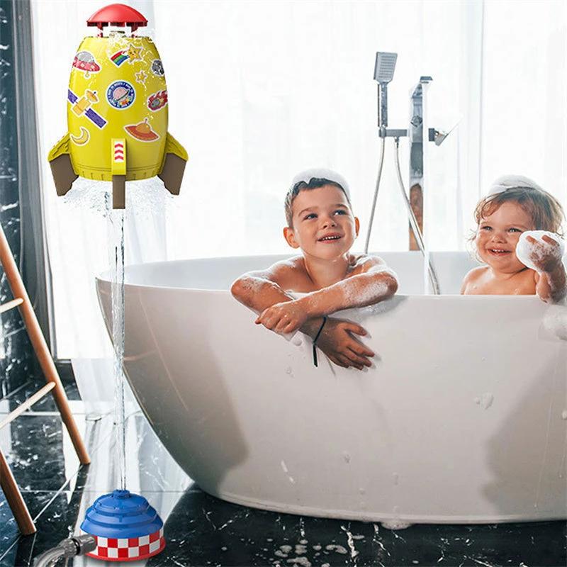 Rocket Launcher Toys Outdoor Rocket Water Pressure Lift Sprinkler Toy Interaction In Garden Lawn Water Spray Toys For Kids Summer Gadgets MANDOTOS
