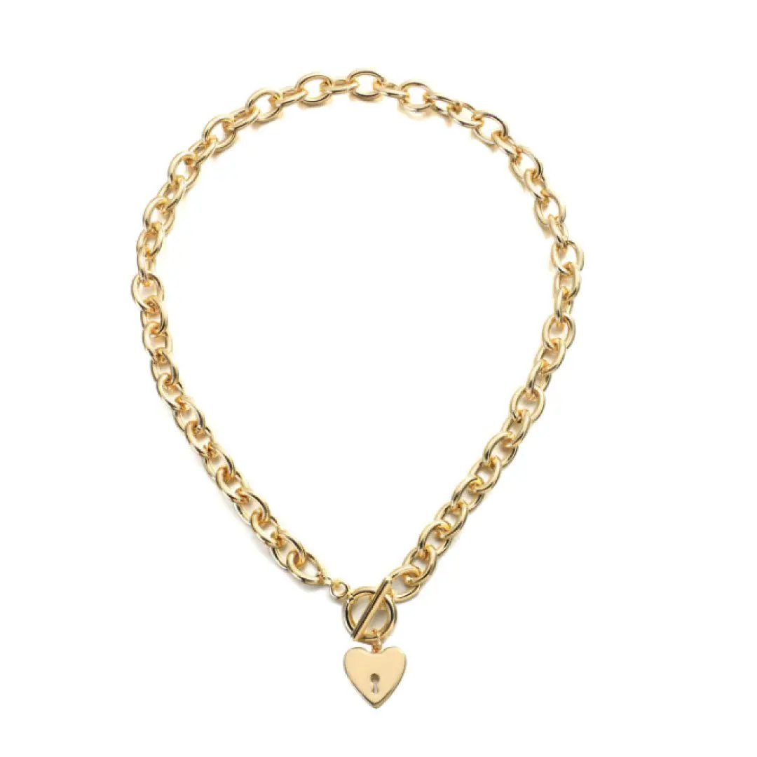 Heart Key Toggle Necklace - MANDOTOS INTERNATIONAL