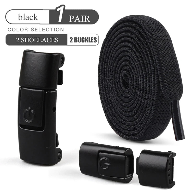 Elastic No-Tie Shoelaces with Press Lock for Sneakers - Kids & Adults - MANDOTOS INTERNATIONAL