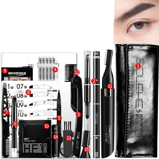 Electric Eyebrow Trimming Knife - Ultimate Beginner's Set for Precision Grooming - MANDOTOS