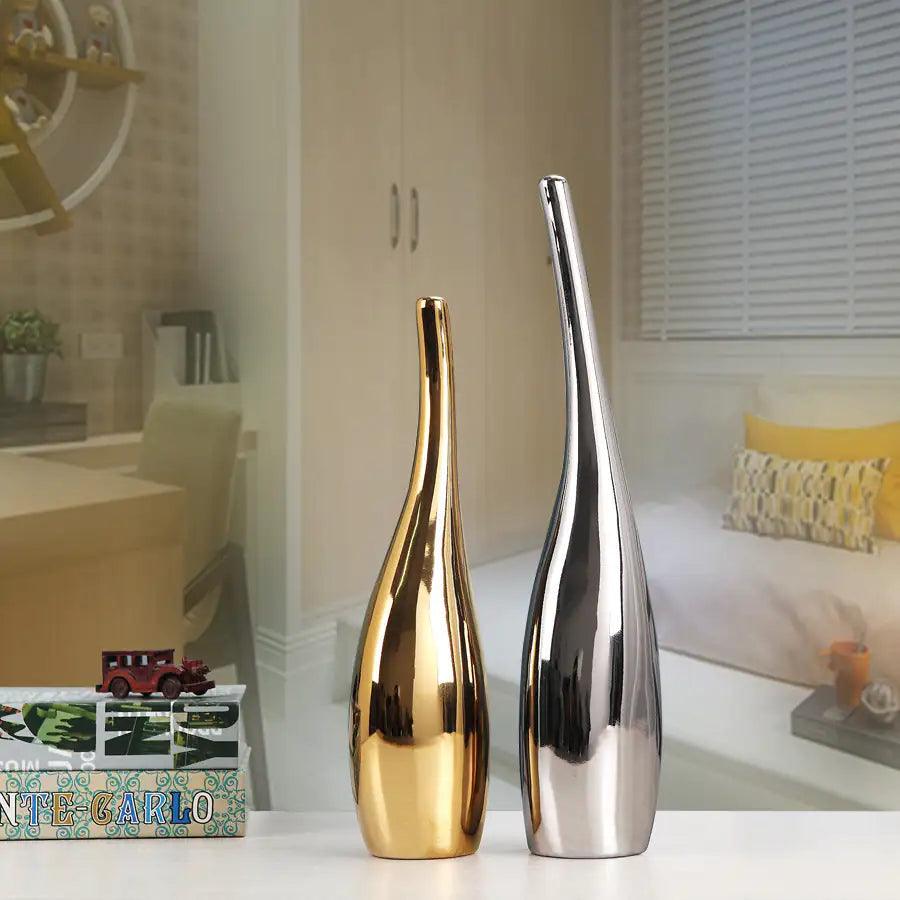 Elegant Ceramic Vase Ensemble - MANDOTOS