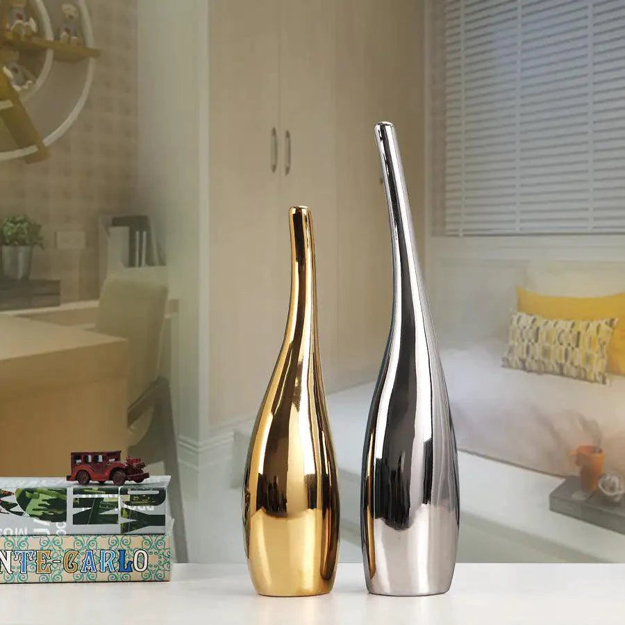 Elegant Ceramic Vase Ensemble - MANDOTOS