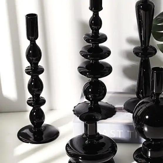 Elegant Rue Glass Candle Holder - MANDOTOS