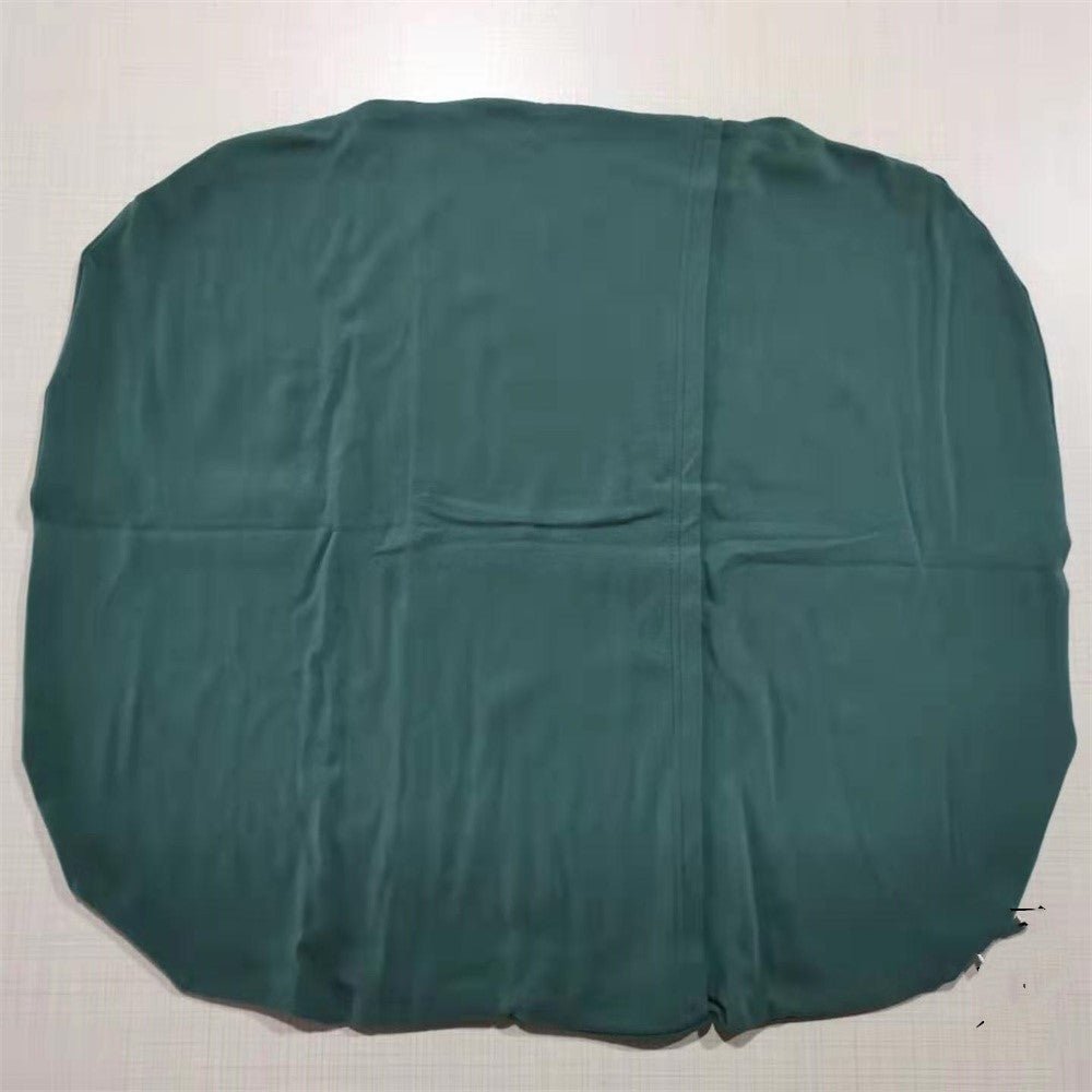 Teal round baby nest bed for newborns; portable cotton crib cradle cushion