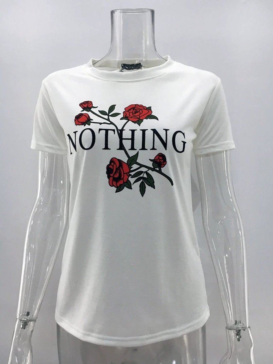 Women Summer Casual Blouse Shirt Loose T-Shirts Tops - MANDOTOS INTERNATIONAL0