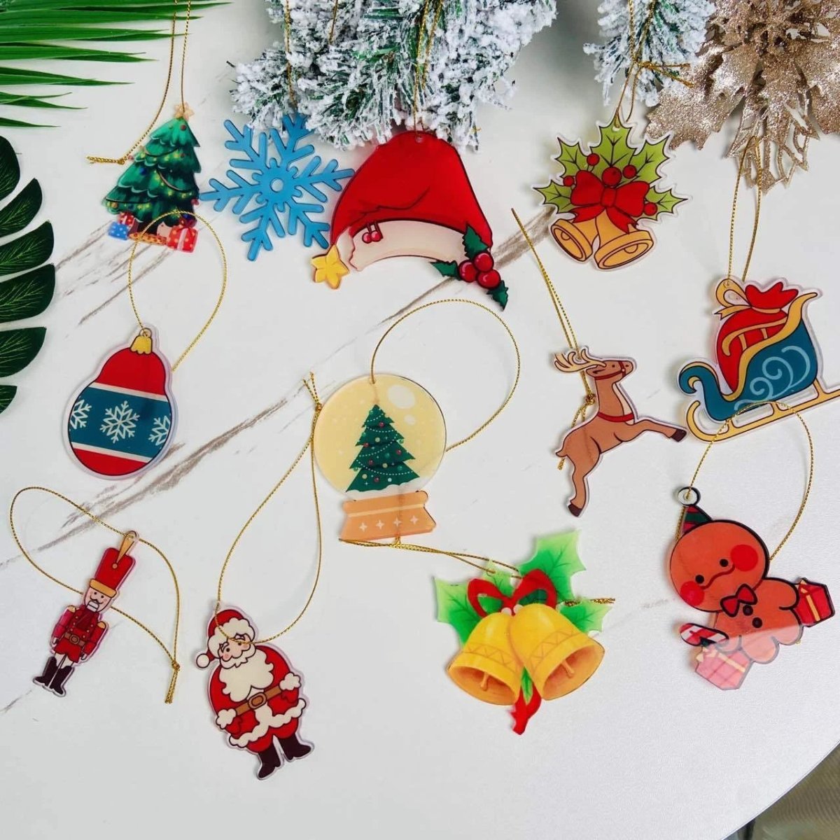 Mandotos Christmas Car Pendant Hanging Ornament for Car and Home Decoration Festive Holiday Decor - MANDOTOS
