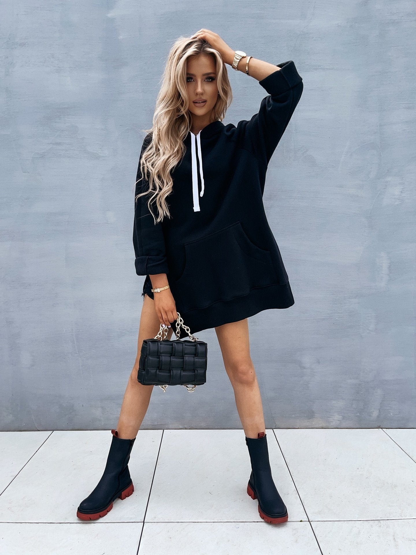 Women's Hooded Pullover Sweater