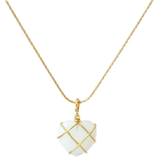 Fashion Moonstone Necklace - Cartoon Princess Love Girl Jewelry - MANDOTOS