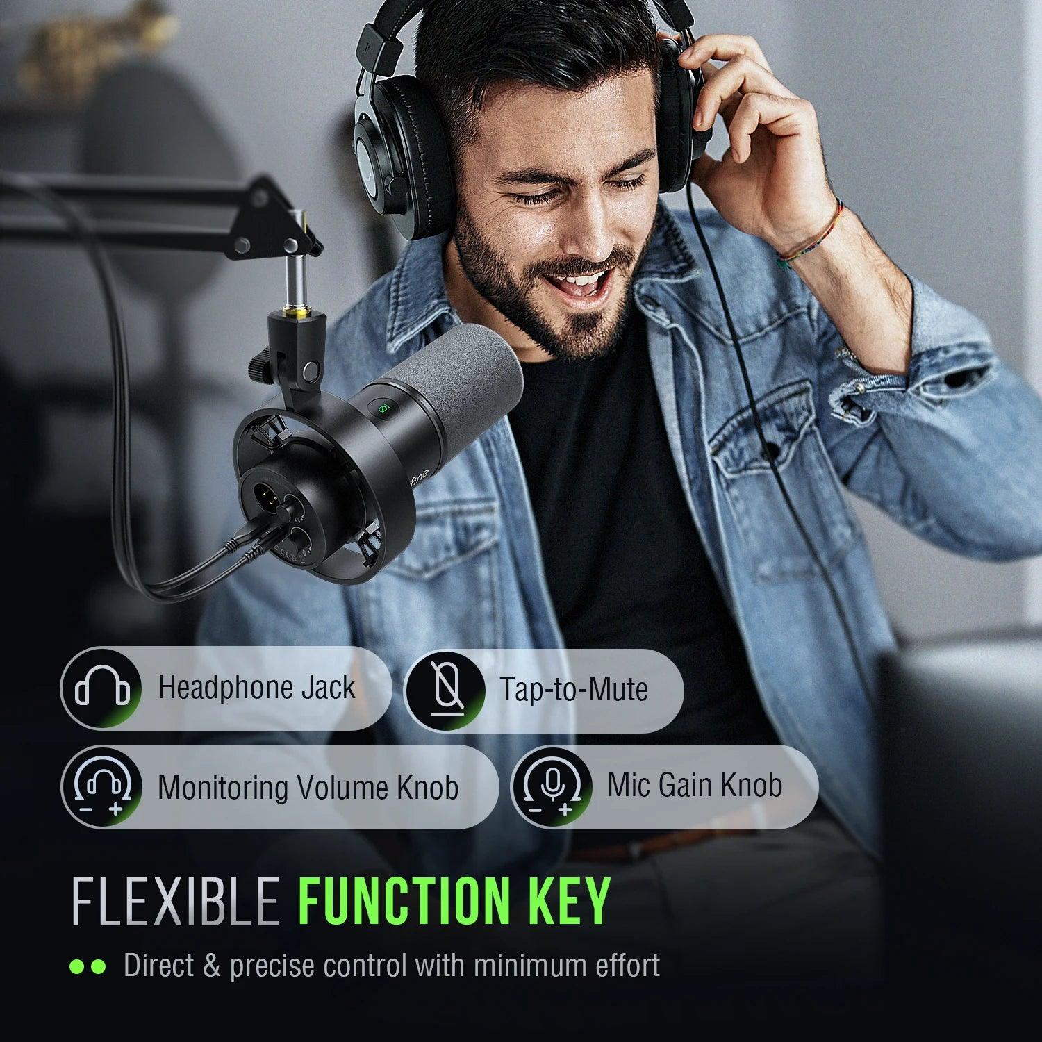 🎤 Elevate Your Voice with FIFINE K688 USB/XLR Dynamic Microphone - MANDOTOS
