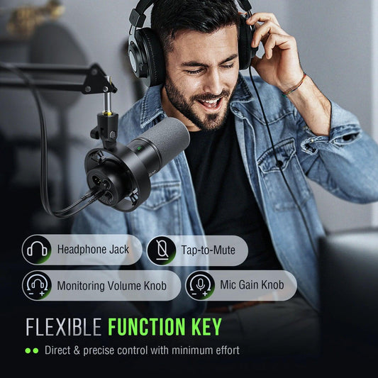 🎤 Elevate Your Voice with FIFINE K688 USB/XLR Dynamic Microphone - MANDOTOS