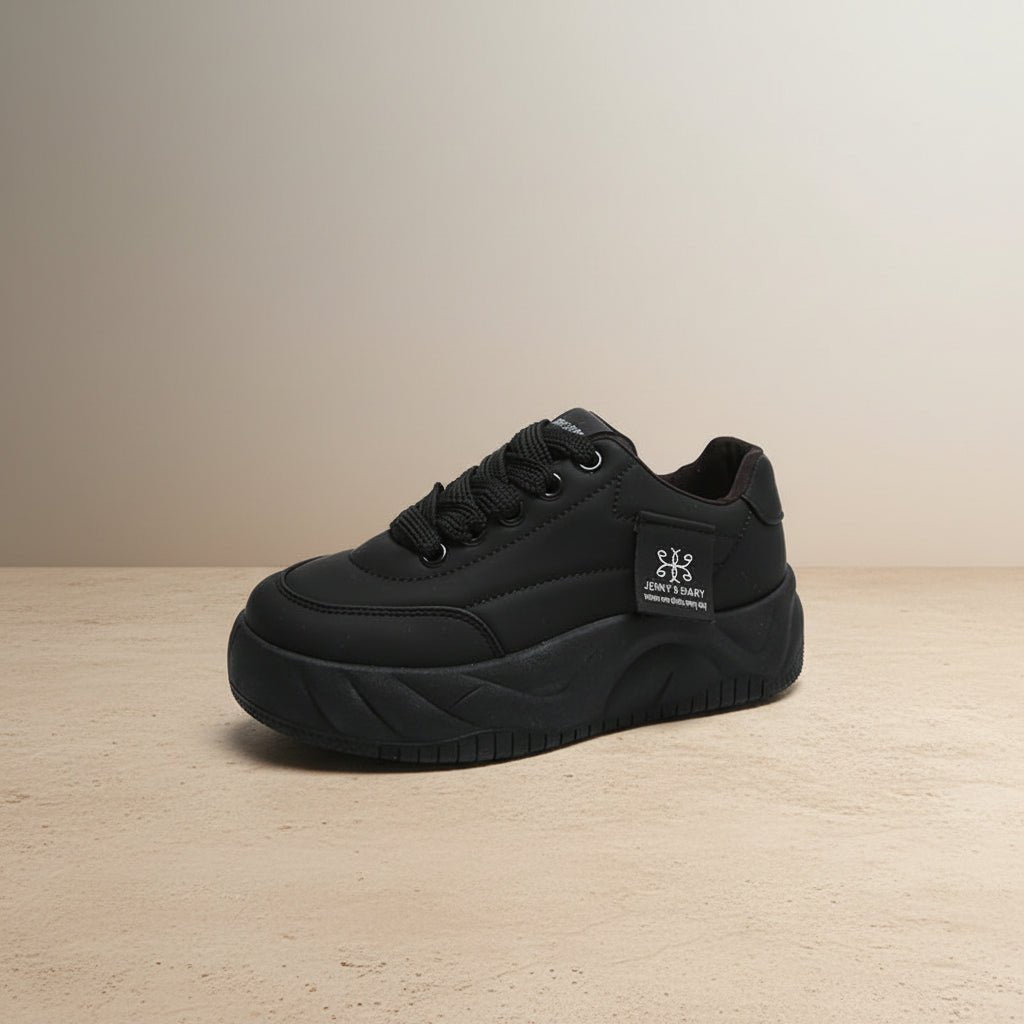 Color Block Height Increasing Sneakers – Lace-Up Low Top - MANDOTOS INTERNATIONALFootWear