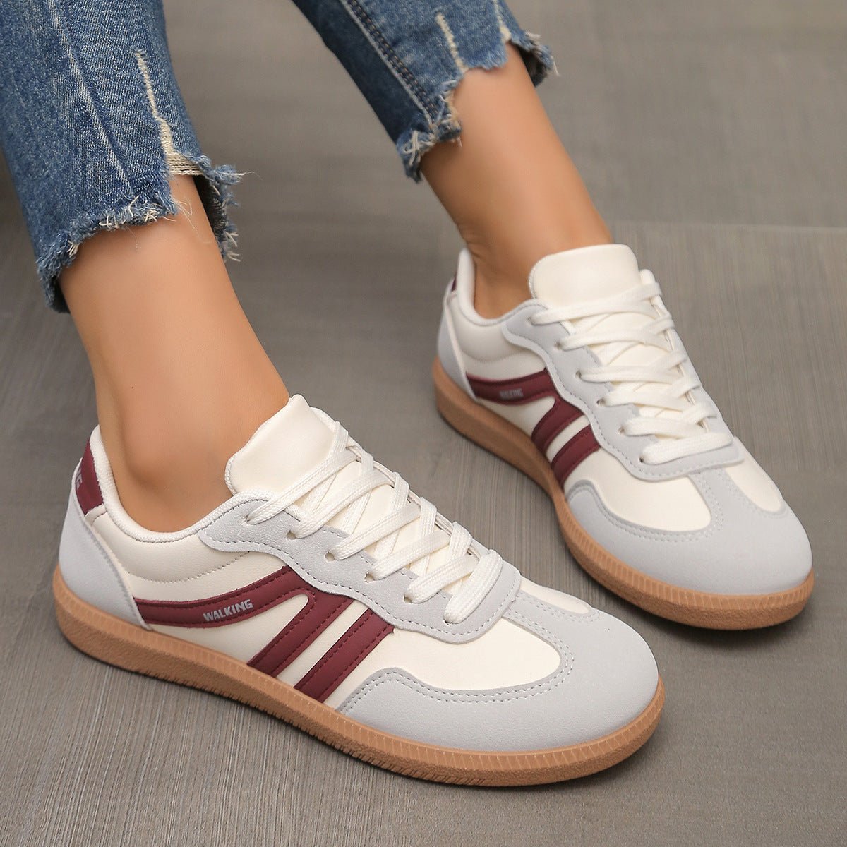Lace-Up Low-Top Sneakers – 11 Colors EU 36–42 | Women's Training Shoes - MANDOTOS INTERNATIONALSneakers