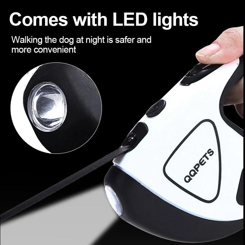 FlexiGlow Dog Leash with LED Light - MANDOTOS