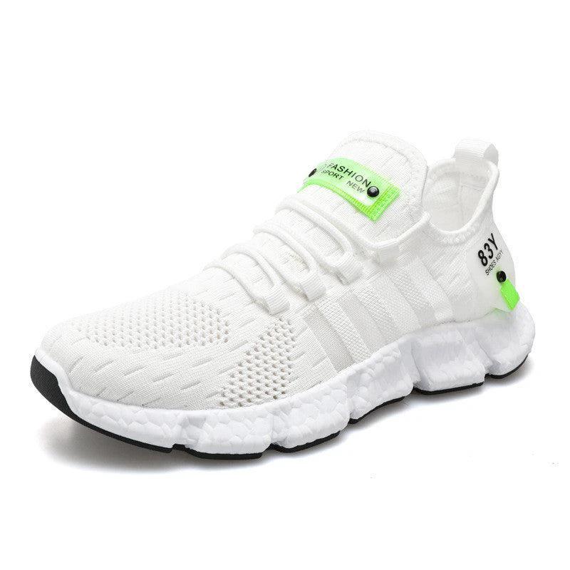 Men's Breathable Mesh Sports Shoes with Flying Weave Upper - MANDOTOS