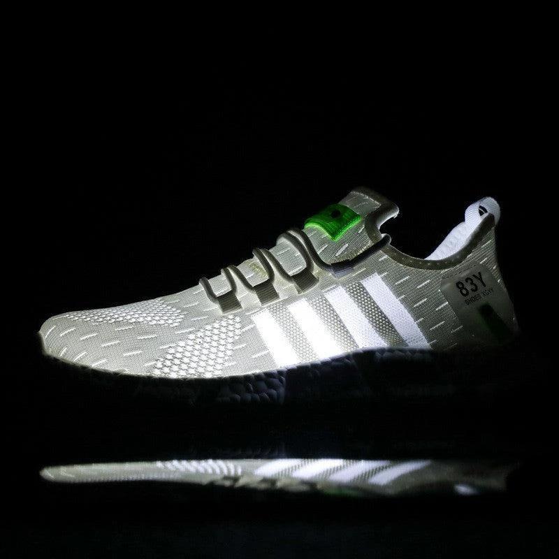 Men's Breathable Mesh Sports Shoes with Flying Weave Upper - MANDOTOS