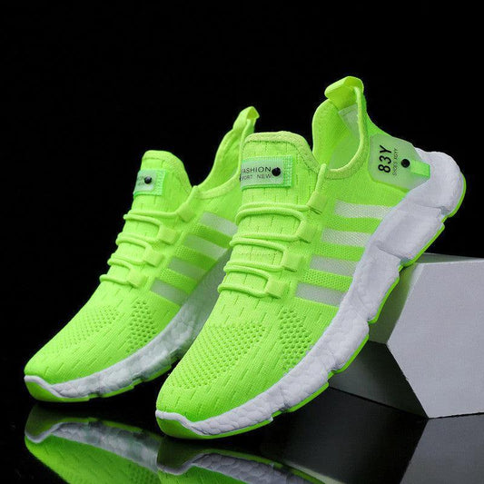 Men's Breathable Mesh Sports Shoes with Flying Weave Upper - MANDOTOS