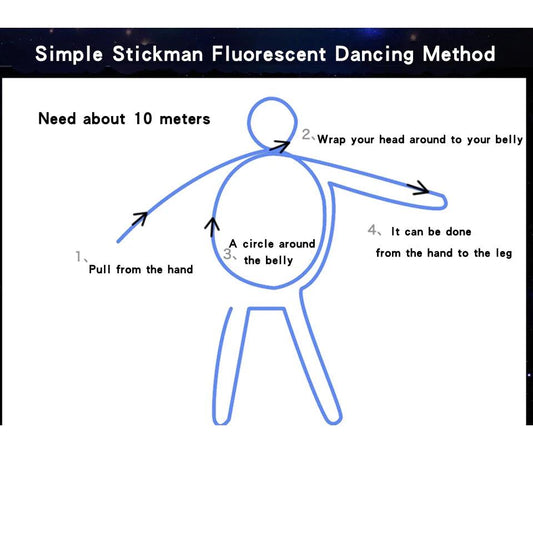 Glowing EL Wire Neon Tube Strings for Decor with Controller - MANDOTOS